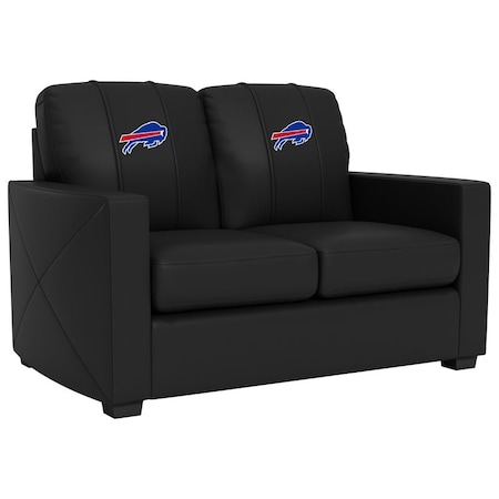 Dreamseat Silver Loveseat with Buffalo Bills Primary Logo XZ7759003LSCDBK-PSNFL20015